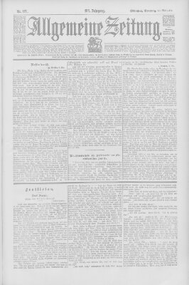 Allgemeine Zeitung Sonntag 10. Mai 1903
