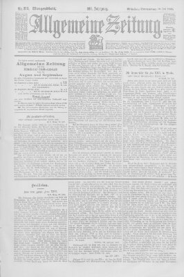 Allgemeine Zeitung Donnerstag 30. Juli 1903