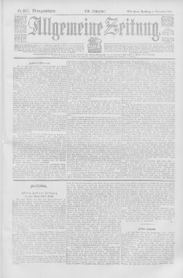 Allgemeine Zeitung Freitag 4. September 1903