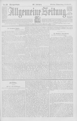 Allgemeine Zeitung Donnerstag 8. Oktober 1903