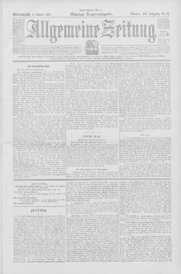 Allgemeine Zeitung Mittwoch 6. Januar 1904