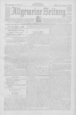 Allgemeine Zeitung Donnerstag 3. März 1904