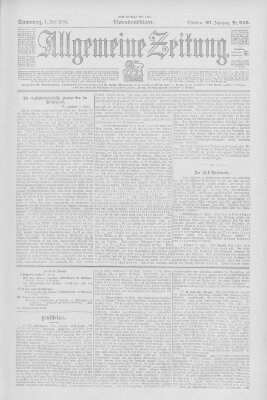 Allgemeine Zeitung Samstag 4. Juni 1904