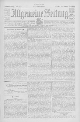 Allgemeine Zeitung Donnerstag 9. Juni 1904