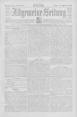 Allgemeine Zeitung Donnerstag 8. September 1904