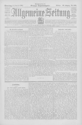 Allgemeine Zeitung Sonntag 25. September 1904
