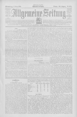 Allgemeine Zeitung Dienstag 4. Oktober 1904