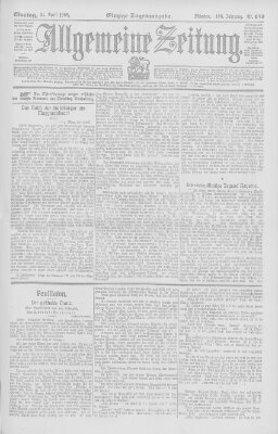 Allgemeine Zeitung Montag 24. April 1905