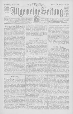 Allgemeine Zeitung Sonntag 30. April 1905