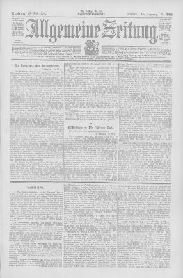 Allgemeine Zeitung Freitag 19. Mai 1905