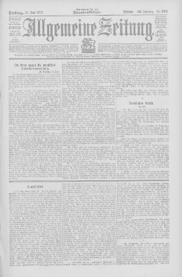 Allgemeine Zeitung Freitag 16. Juni 1905