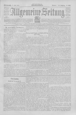 Allgemeine Zeitung Mittwoch 19. Juli 1905