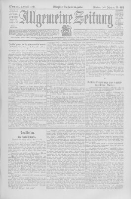 Allgemeine Zeitung Montag 2. Oktober 1905