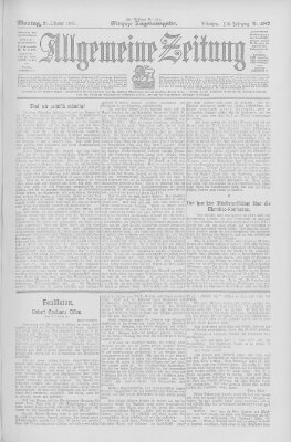 Allgemeine Zeitung Montag 23. Oktober 1905