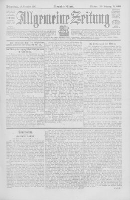Allgemeine Zeitung Dienstag 28. November 1905
