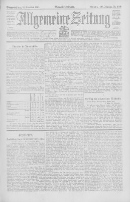Allgemeine Zeitung Donnerstag 30. November 1905