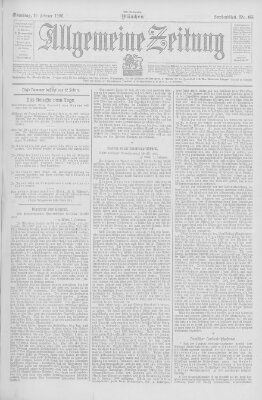 Allgemeine Zeitung Samstag 10. Februar 1906