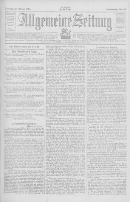 Allgemeine Zeitung Dienstag 20. Februar 1906