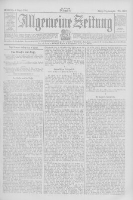Allgemeine Zeitung Sonntag 5. August 1906