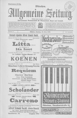 Allgemeine Zeitung Samstag 13. März 1909