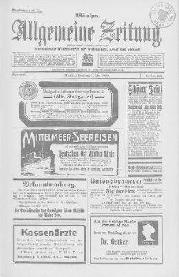 Allgemeine Zeitung Samstag 8. Mai 1909