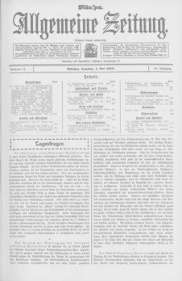 Allgemeine Zeitung Samstag 4. Mai 1912
