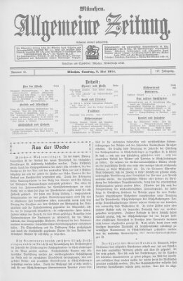 Allgemeine Zeitung Samstag 2. Mai 1914