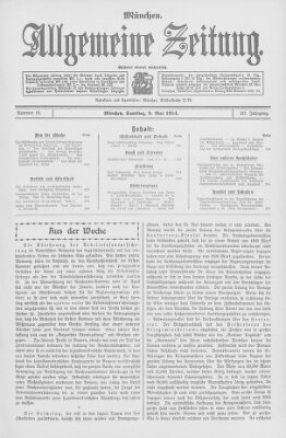 Allgemeine Zeitung Samstag 9. Mai 1914