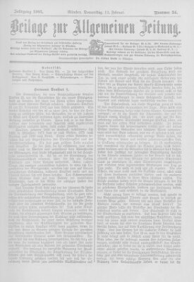 Allgemeine Zeitung Donnerstag 12. Februar 1903