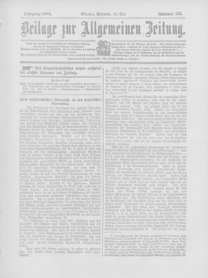 Allgemeine Zeitung Mittwoch 20. Mai 1903