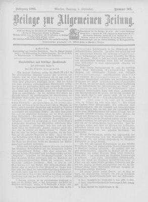Allgemeine Zeitung Samstag 5. September 1903
