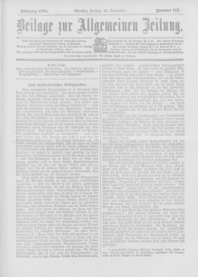 Allgemeine Zeitung Freitag 25. September 1903