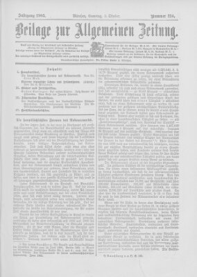 Allgemeine Zeitung Samstag 3. Oktober 1903