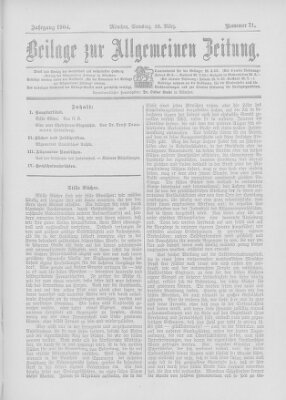 Allgemeine Zeitung Samstag 26. März 1904