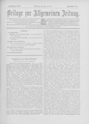 Allgemeine Zeitung Freitag 6. Mai 1904