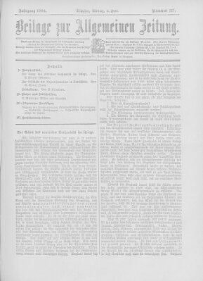 Allgemeine Zeitung Montag 6. Juni 1904