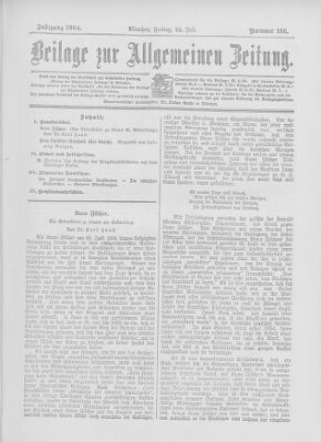 Allgemeine Zeitung Freitag 22. Juli 1904