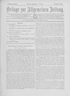 Allgemeine Zeitung Mittwoch 3. August 1904