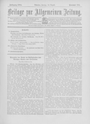 Allgemeine Zeitung Freitag 12. August 1904