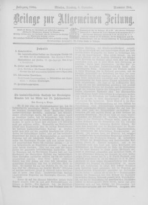 Allgemeine Zeitung Dienstag 6. September 1904