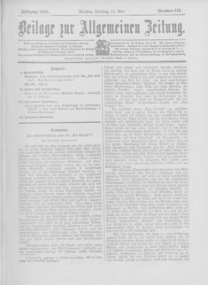Allgemeine Zeitung Dienstag 16. Mai 1905