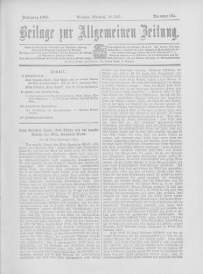Allgemeine Zeitung Mittwoch 19. Juli 1905