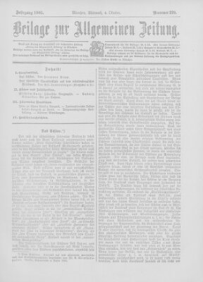 Allgemeine Zeitung Mittwoch 4. Oktober 1905