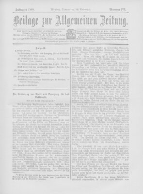 Allgemeine Zeitung Donnerstag 30. November 1905