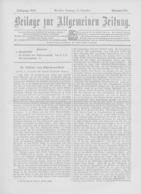 Allgemeine Zeitung Sonntag 10. Dezember 1905