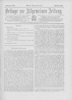 Allgemeine Zeitung Sonntag 24. Juni 1906