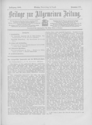 Allgemeine Zeitung Donnerstag 2. August 1906