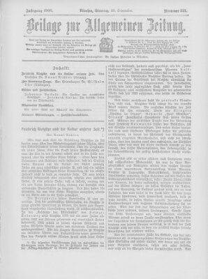 Allgemeine Zeitung Dienstag 25. September 1906