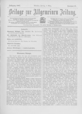 Allgemeine Zeitung Freitag 8. März 1907