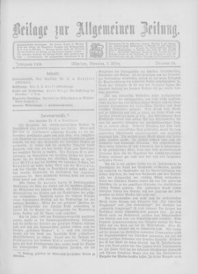 Allgemeine Zeitung Dienstag 3. März 1908